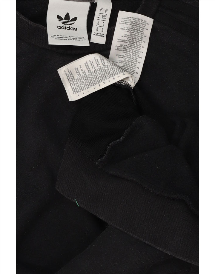 Adidas Herren Sweatshirt Pullover Small Schwarz Colourblock Baumwolle