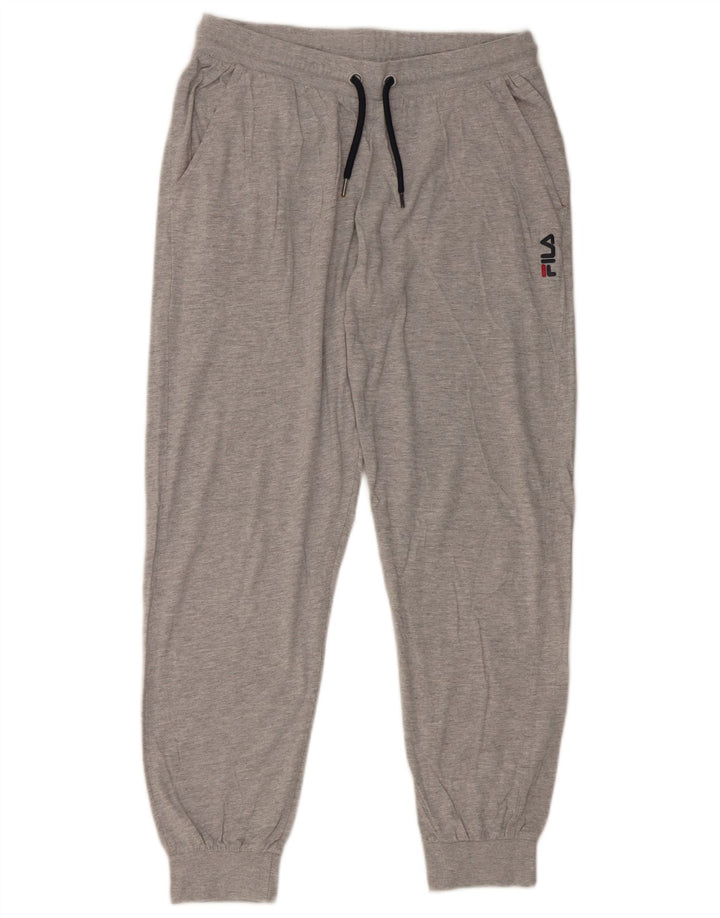 Fila Herren-Trainingshose, Jogginghose, groß, graue Baumwolle