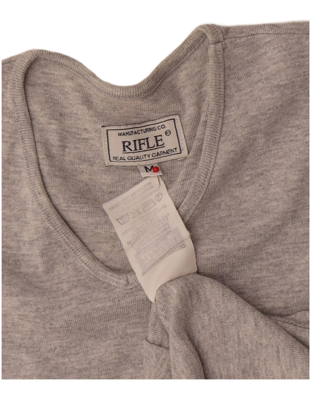 Rifle Damen Weste Top UK 14 Mittelgrau gefleckte Baumwolle