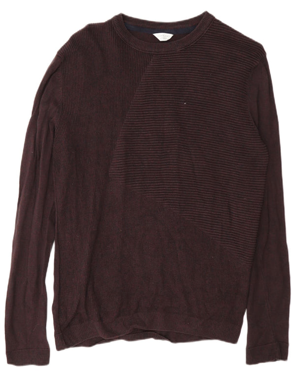 Jack & Jones Herren Core Regular Fit U-Boot-Ausschnitt-Pullover, mittleres Burgunderrot