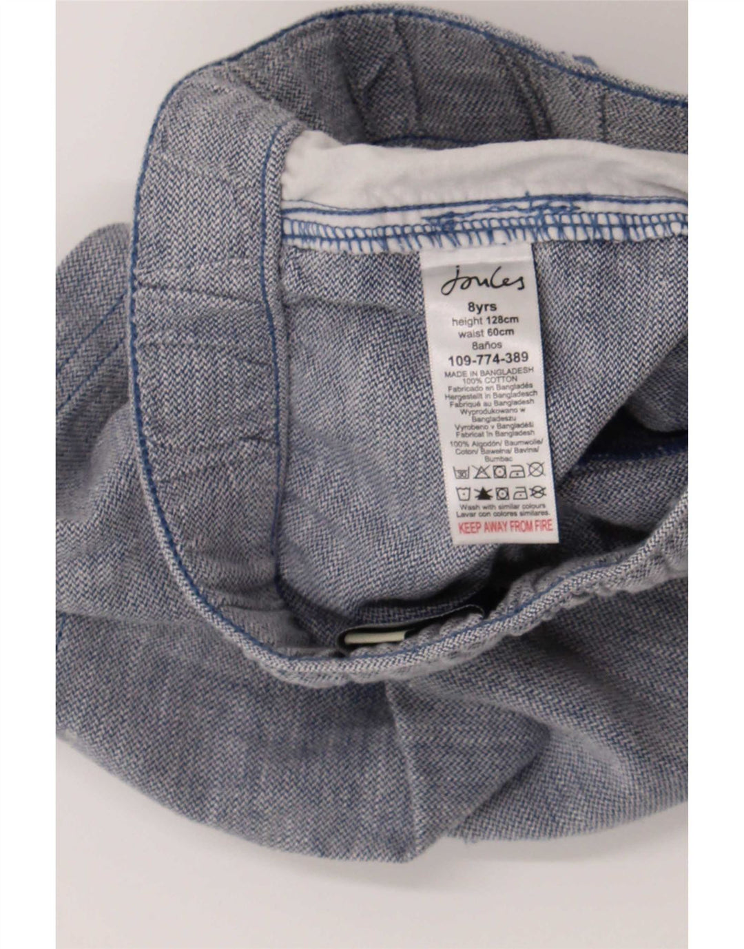 Joules Chino-Shorts für Jungen, 7–8 Jahre, W22, blaue Baumwolle