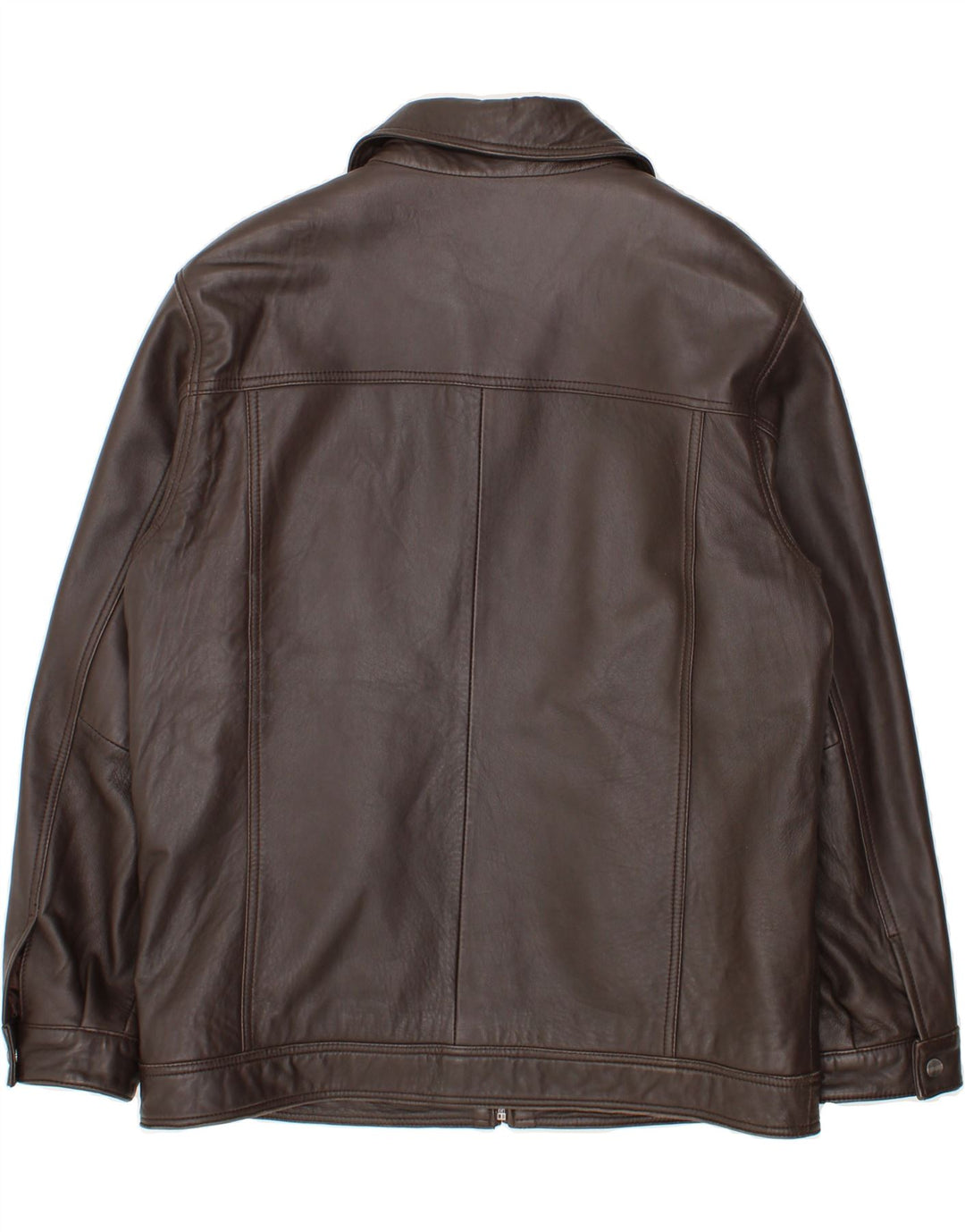 VINTAGE Herren Lederjacke UK 38 Mittelbraunes Leder