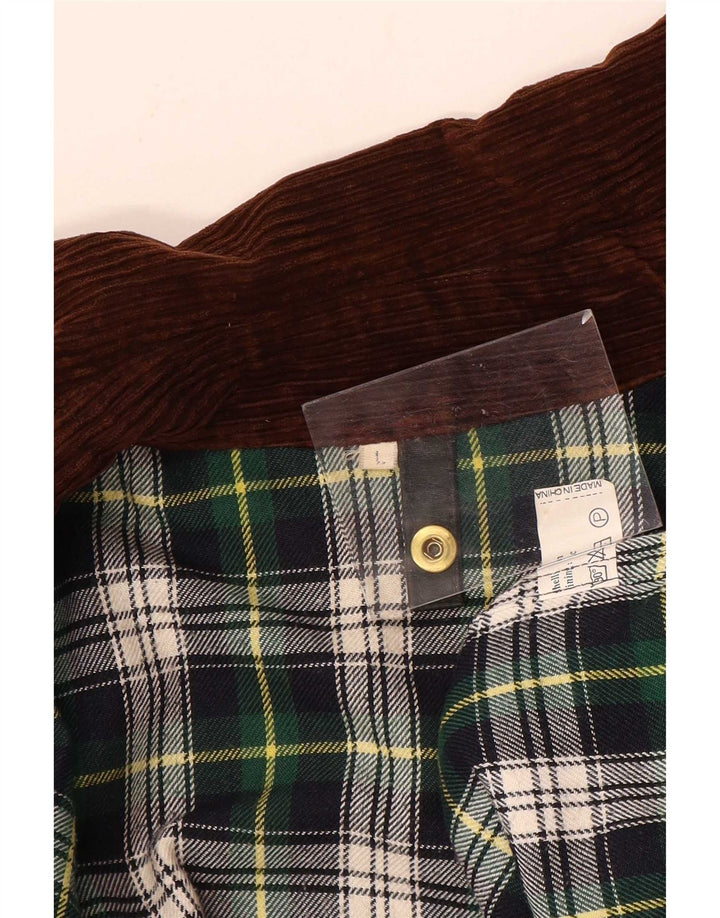 Vintage Herren-Jacke aus gewachster Baumwolle mit lockerer Passform, Größe L, Grün