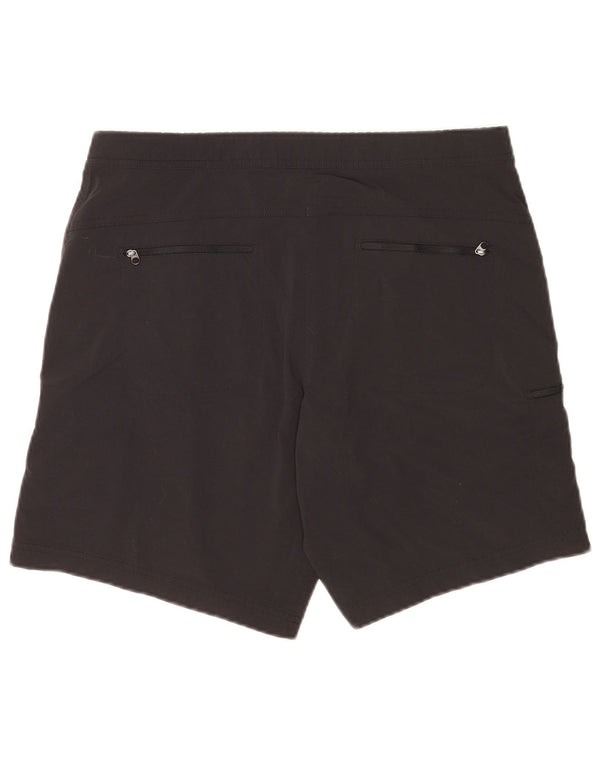 L.L.Bean Damen Cargo-Shorts US 12 Large W34 Schwarzes Nylon