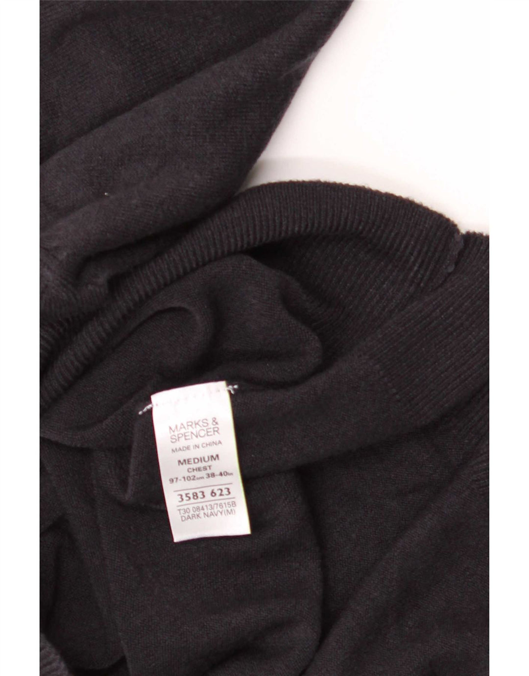 Marks & Spencer Herren Blue Harbor V-Ausschnitt Pullover Pullover Medium Navy Acryl