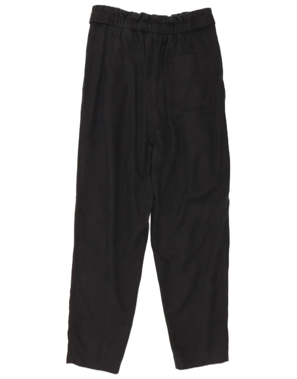 Marks & Spencer Damen Tapered Haremshose UK 12 Medium W30 L26 Schwarz