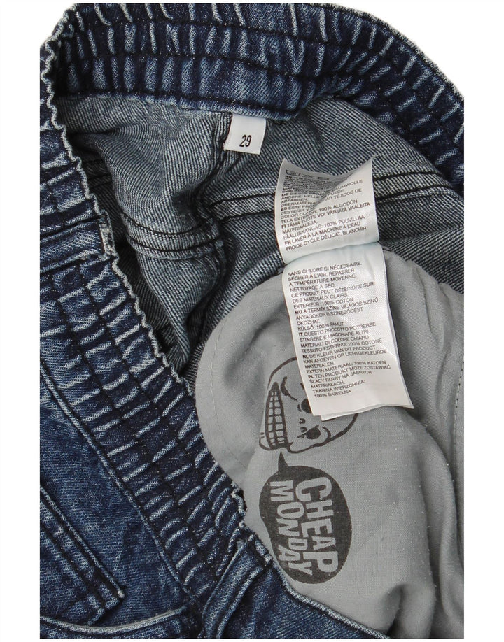 Cheap Monday Herren-Denim-Bermudashorts W29, Größe S, Marineblau, Baumwolle