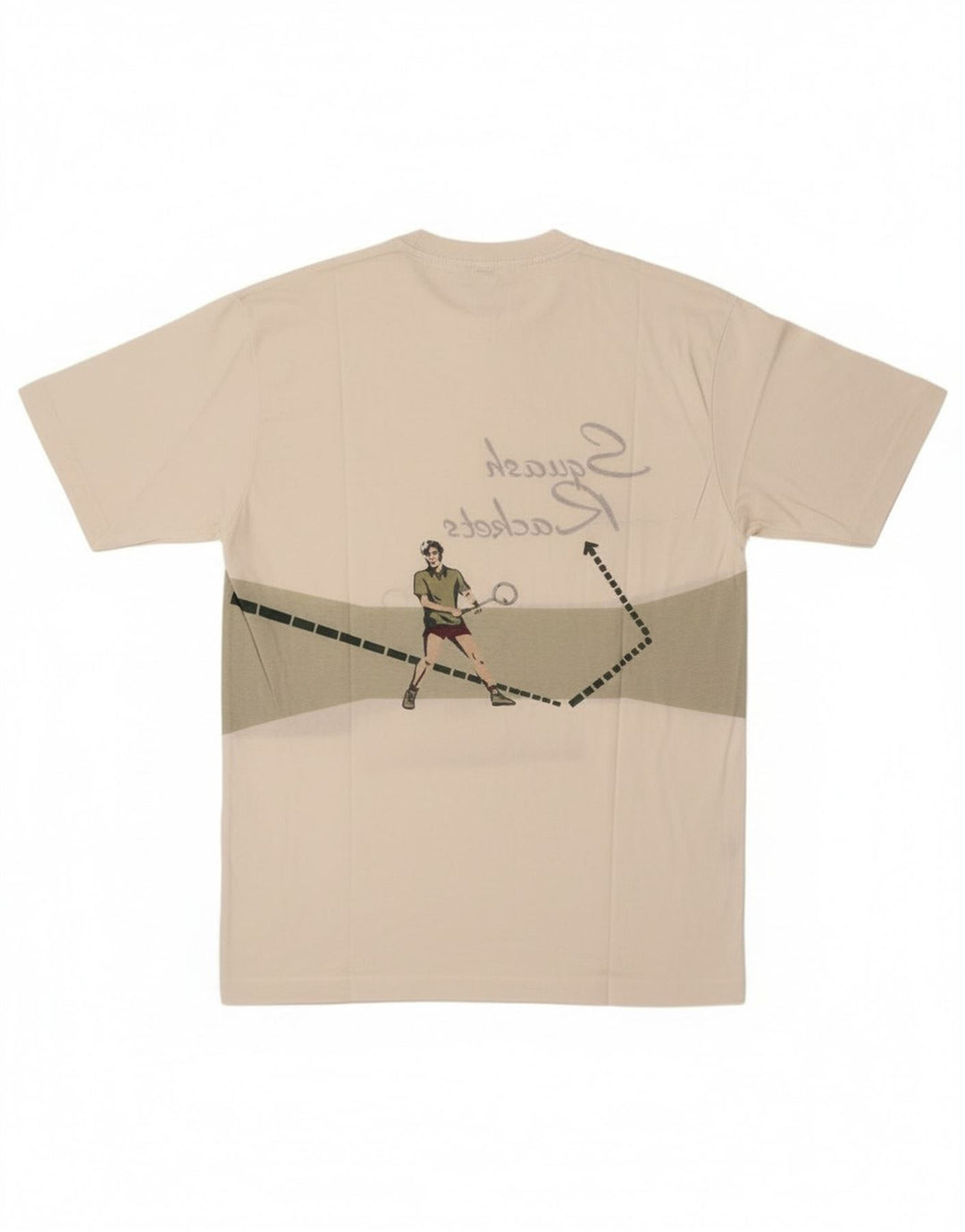 Cacharel Herren-T-Shirt mit Grafik, Größe L, Weiß