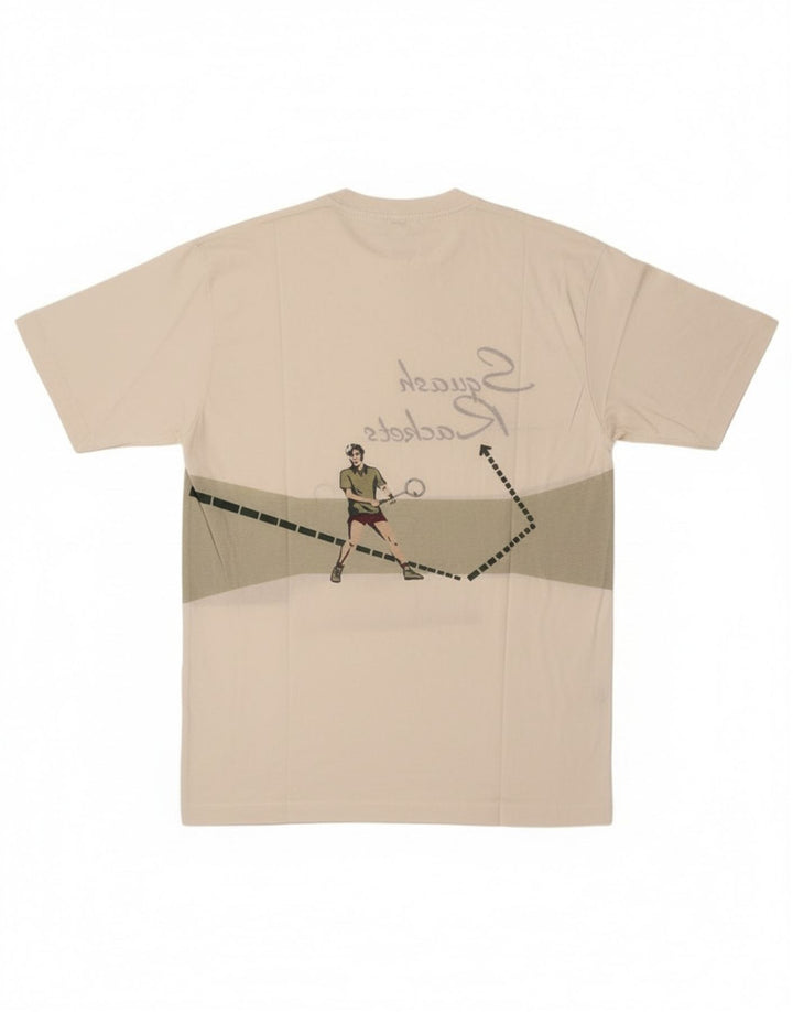 Cacharel Herren-T-Shirt mit Grafik, Größe L, Weiß