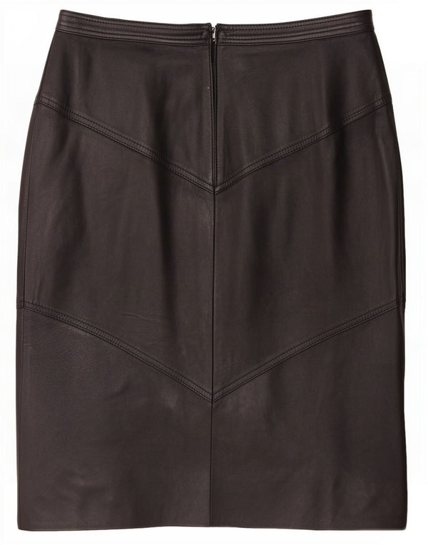 La Cordee Damen Lederrock Medium W30 Schwarz