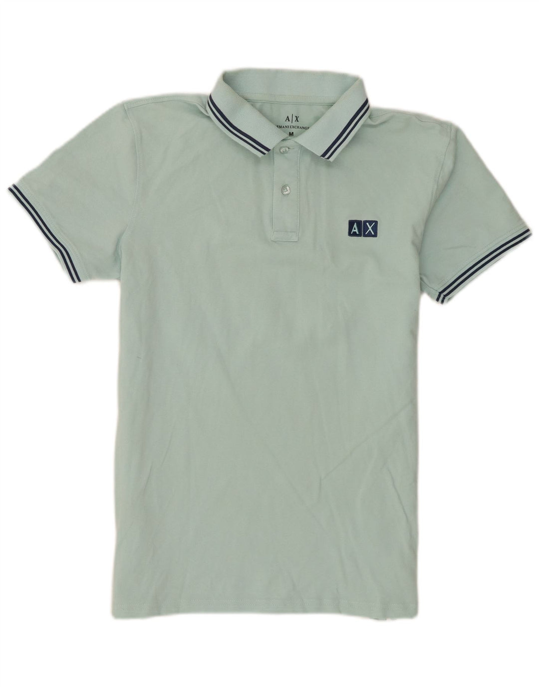 Armani Exchange Herren-Poloshirt, große blaue Baumwolle