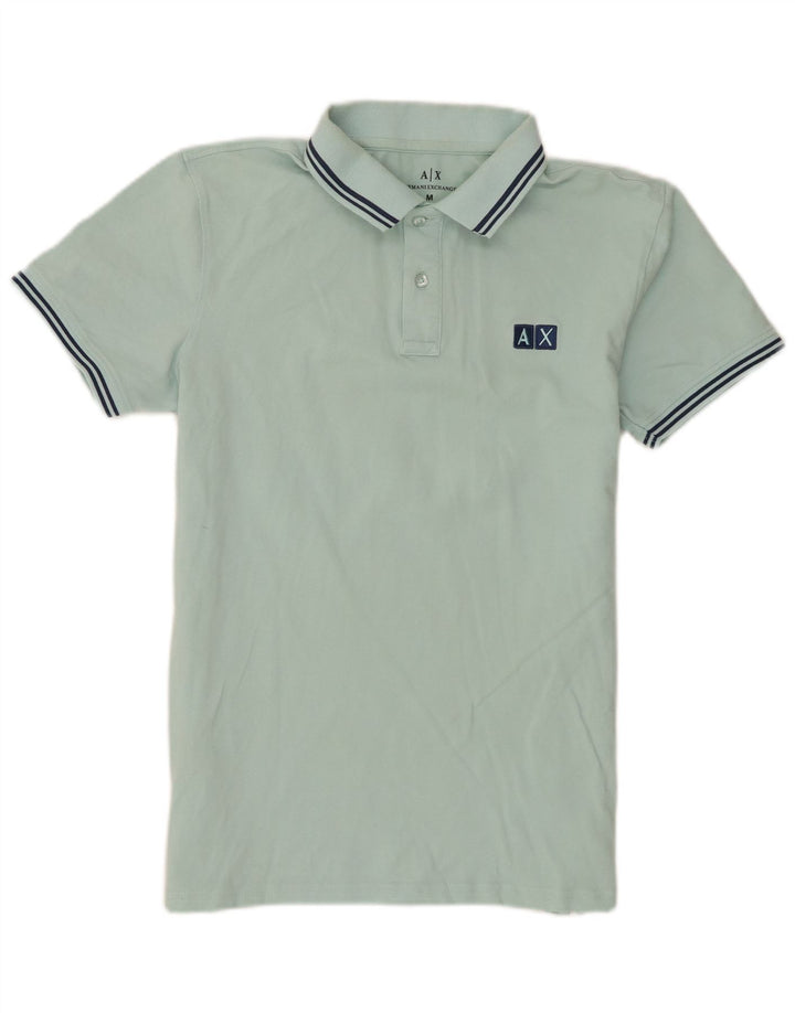 Armani Exchange Herren-Poloshirt, große blaue Baumwolle