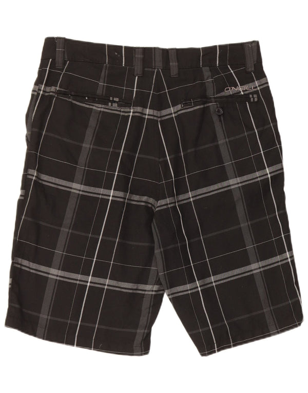 O'Neill Damen Chinoshorts W32 Mittelschwarz kariertes Polyester