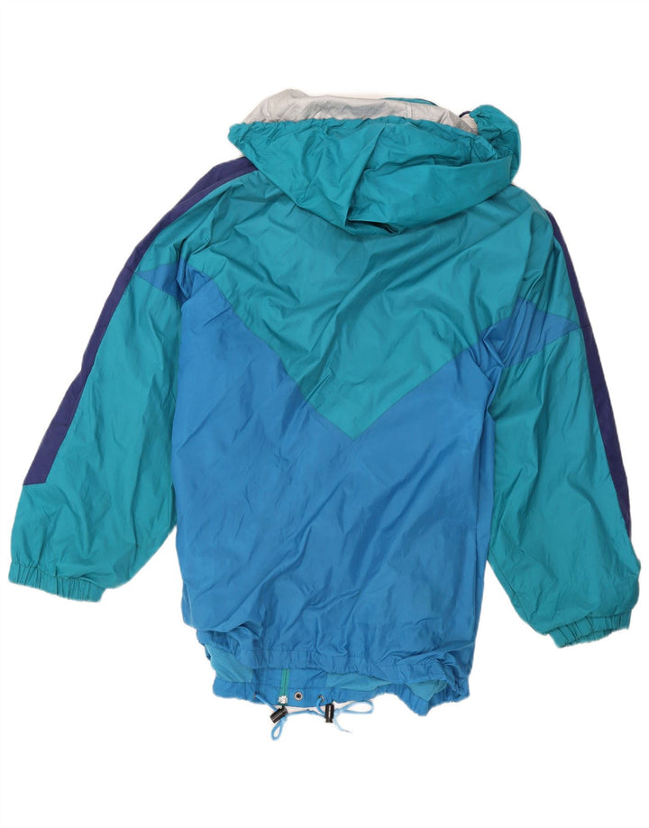Campagnolo Herren-Regenjacke mit Kapuze, UK 42, XL, blaues Colourblock-Polyester