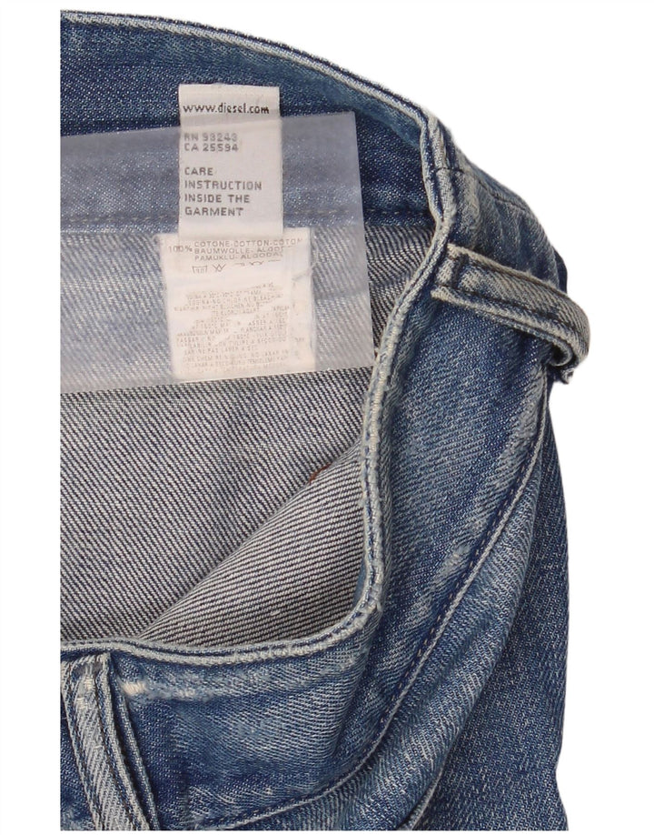 Diesel Damen Distressed Bootcut Jeans W26 L32 Blaue Baumwolle