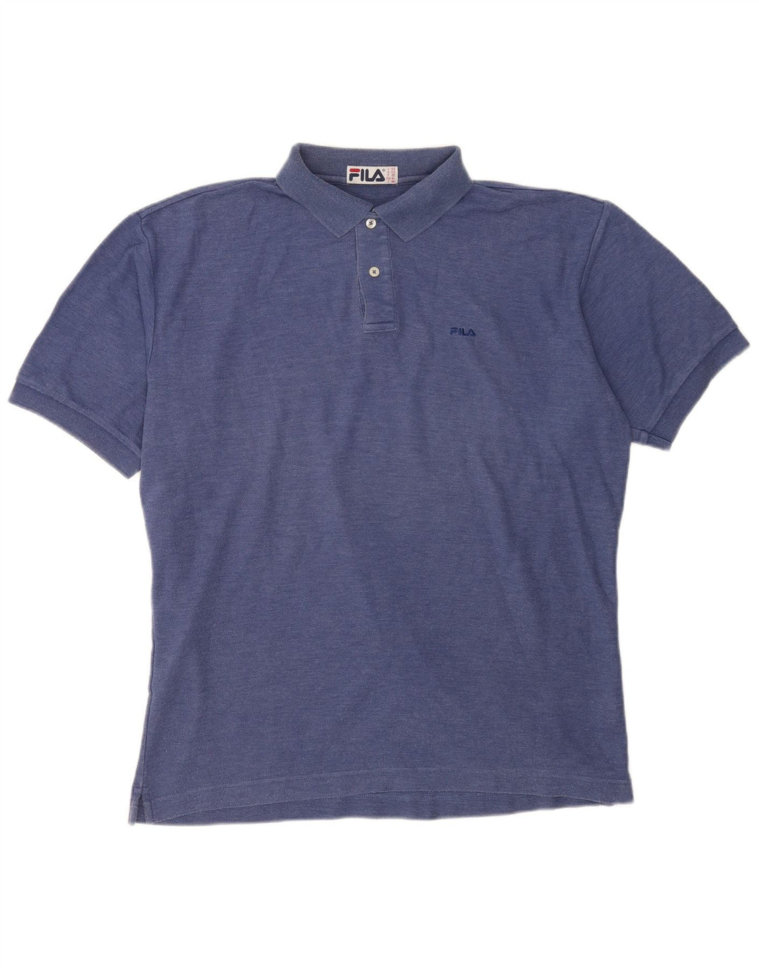 Fila Herren Poloshirt IT 52 Große blaue Baumwolle