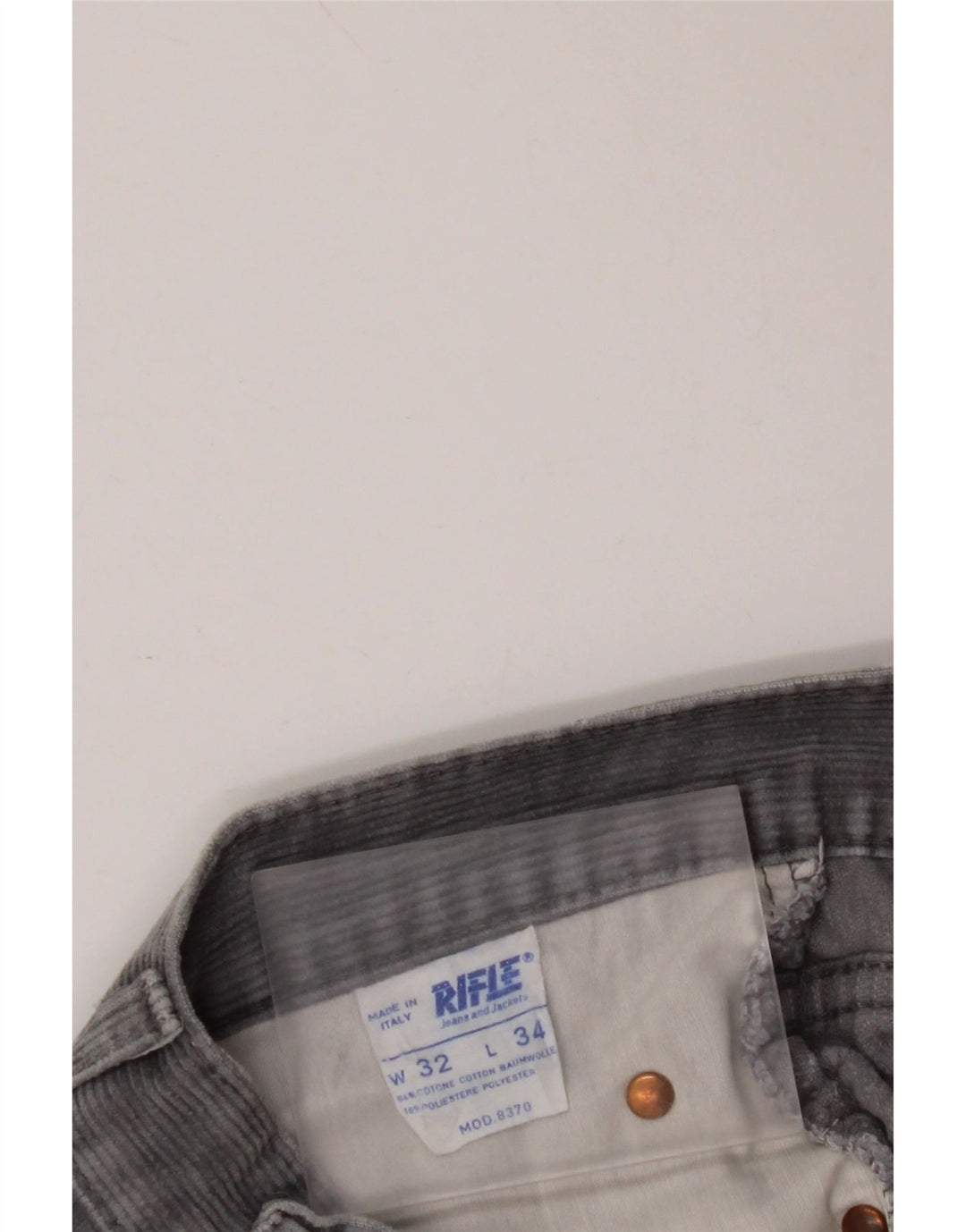 RIFLE Gerade Cordhose für Herren, W28, L28, blaue Baumwolle