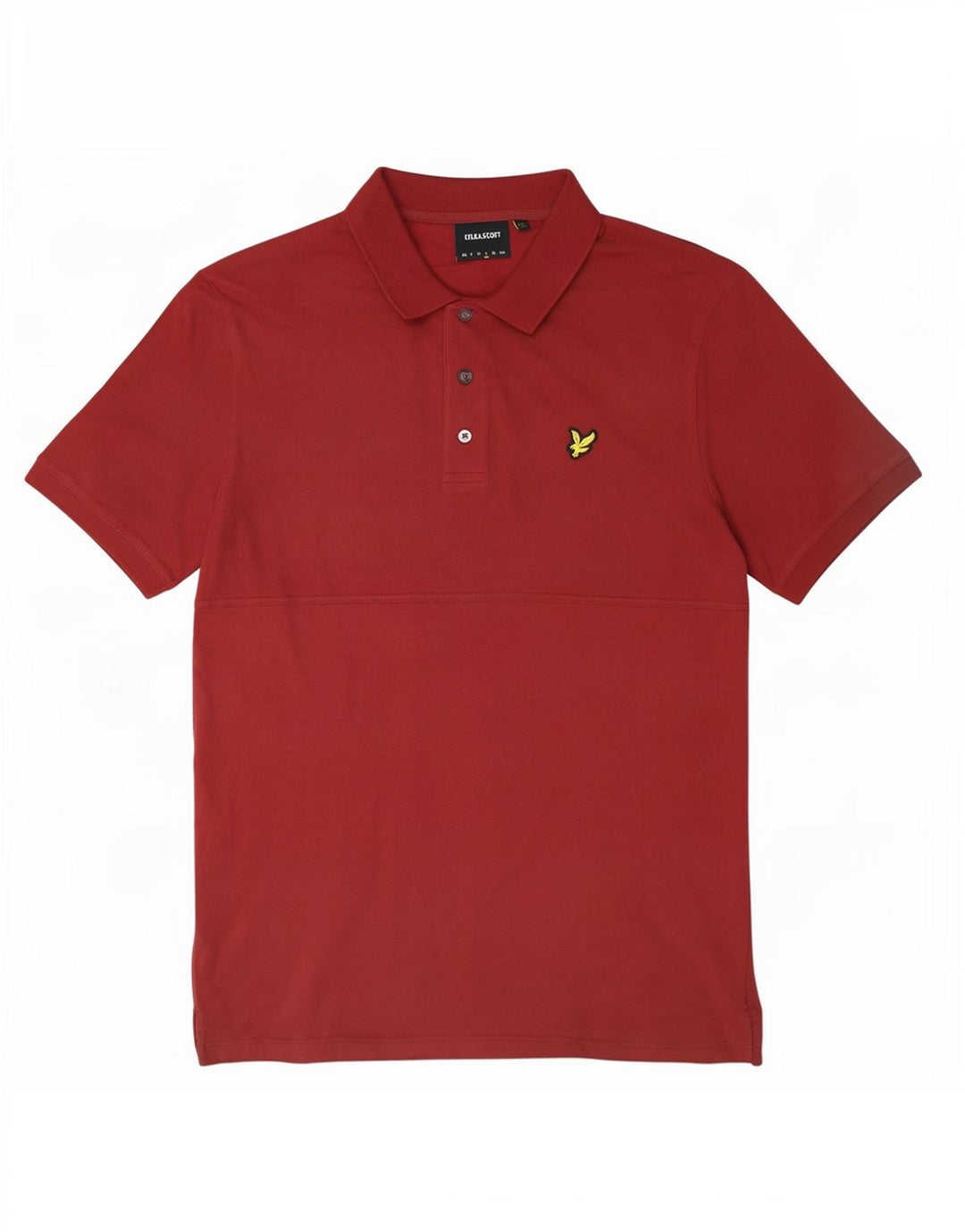 Lyle & Scott Herren-Poloshirt, Größe L, Kastanienbraun, Baumwolle