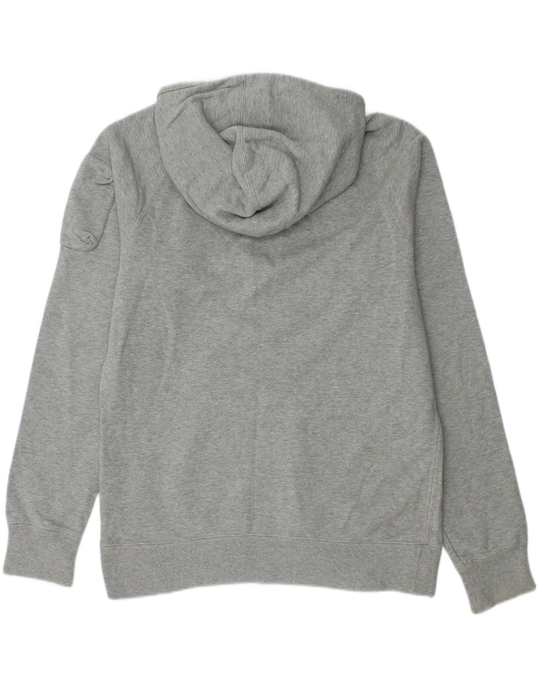 Nike Herren-Kapuzenpullover mit Reißverschluss, mittelgrau gefleckte Baumwolle