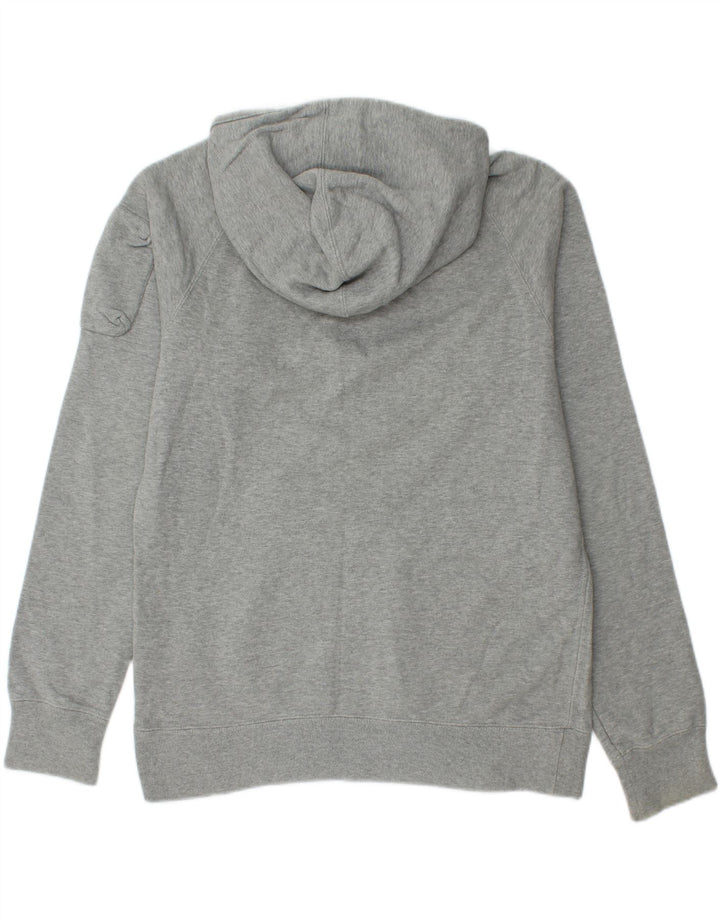 Nike Herren-Kapuzenpullover mit Reißverschluss, mittelgrau gefleckte Baumwolle