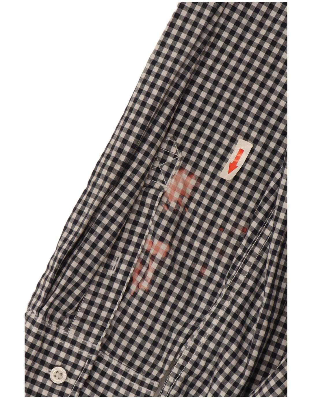 Timberland Herren-Hemd mit normaler Passform, große marineblaue Gingham-Baumwolle