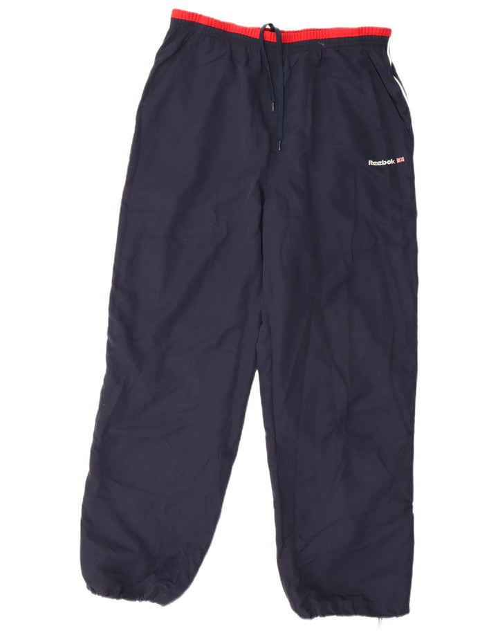 Reebok Herren-Trainingshose, Jogginghose, Mittelblau, Farbblock