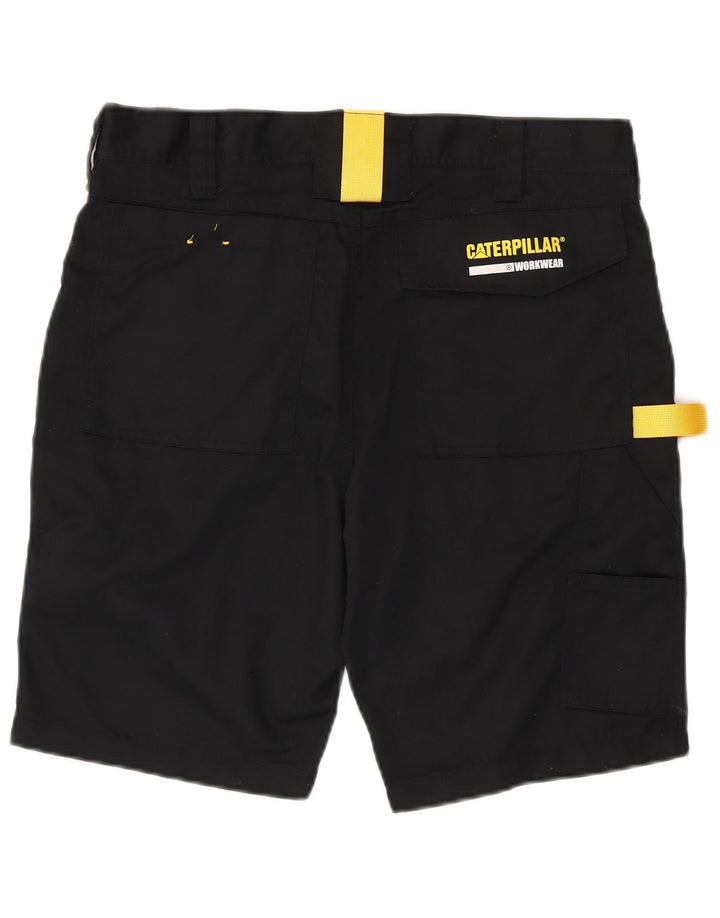 CATERPILLAR Herren Workwear Cargo Shorts W34 Large Schwarz Polyester