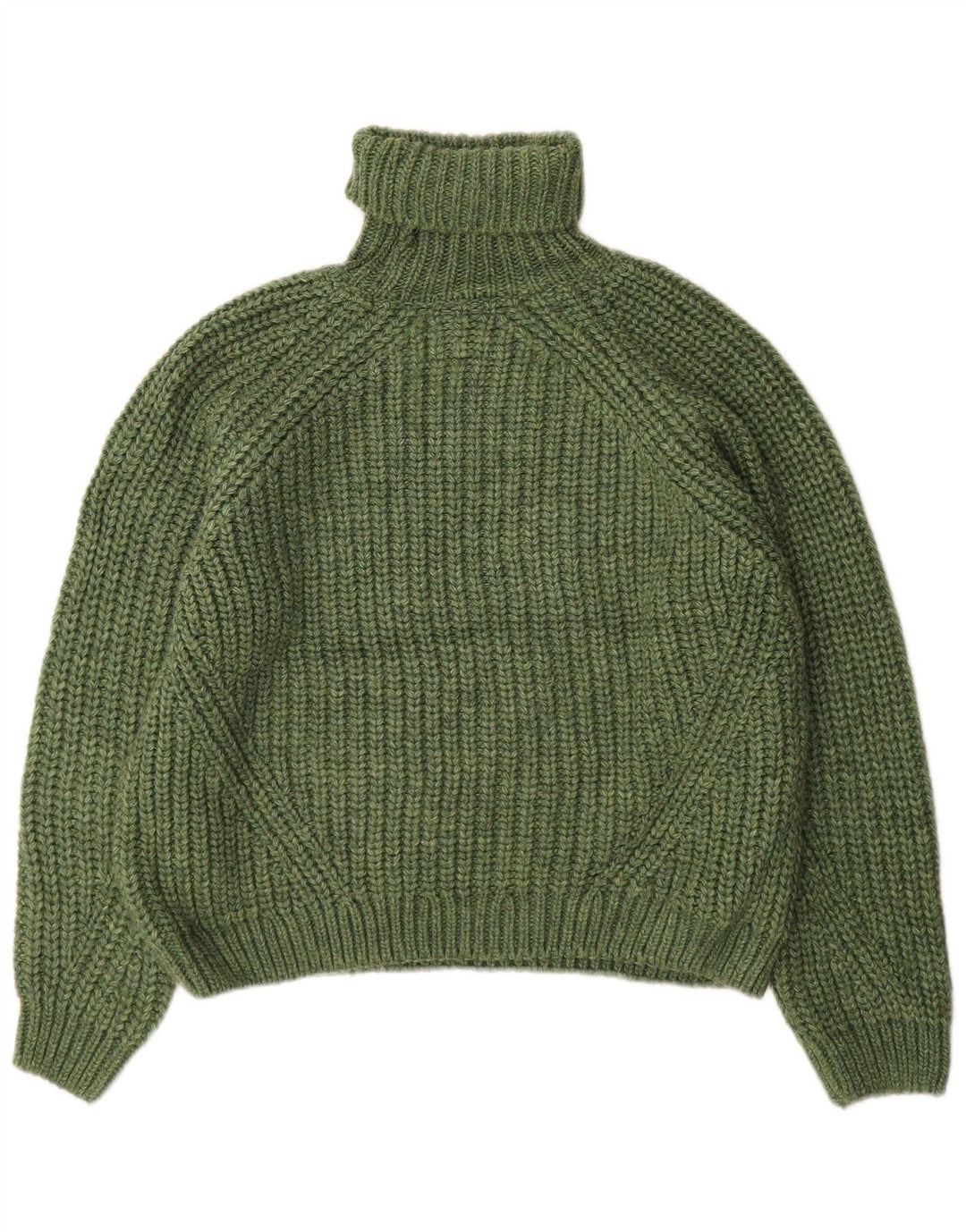 Superdry Damen-Pullover mit Rollkragen, übergroß, Gr. 8, Grün, Acryl