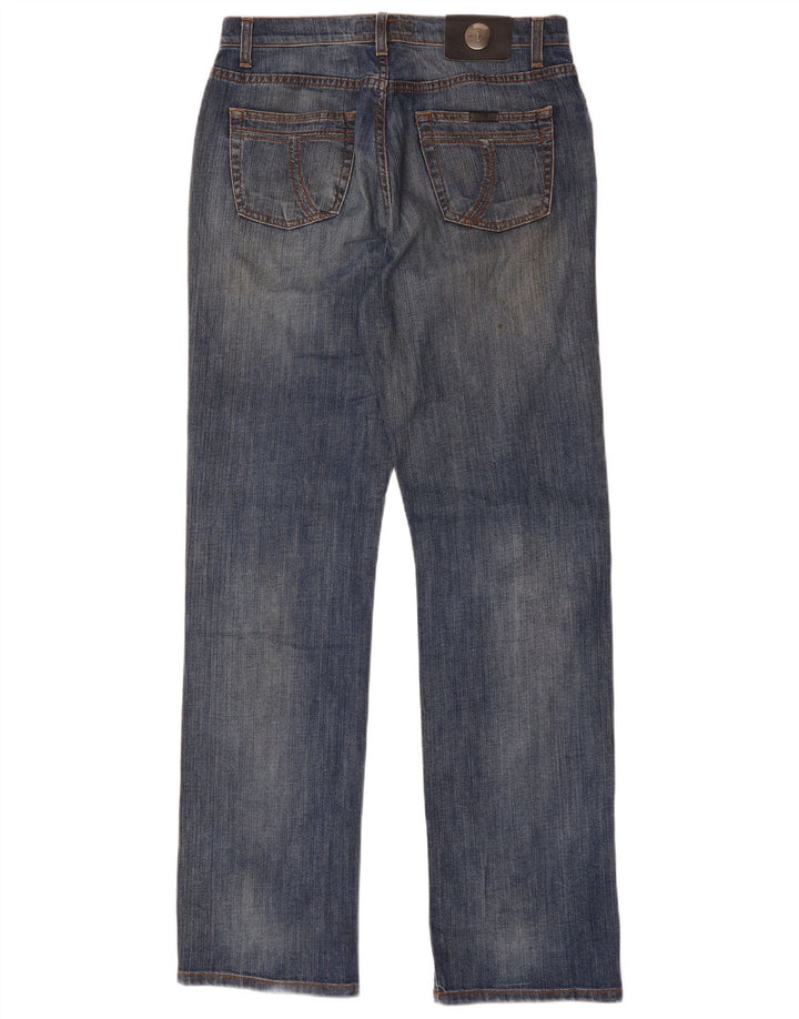 Trussardi Herren Straight Jeans W32 L34 Blaue Baumwolle