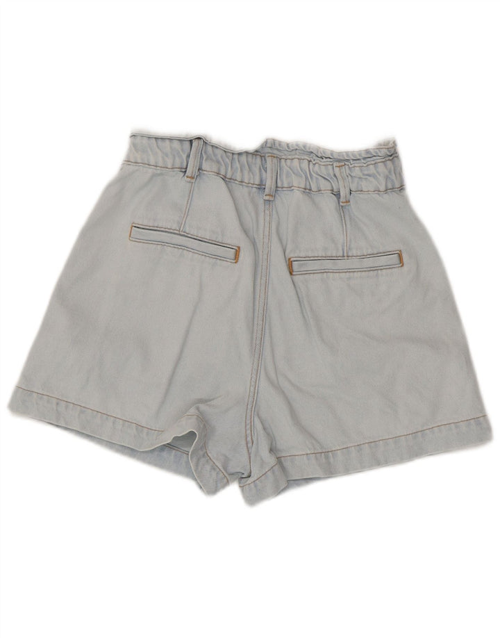 Zara Damen Jeansshorts EU 38 Small W28 Blau