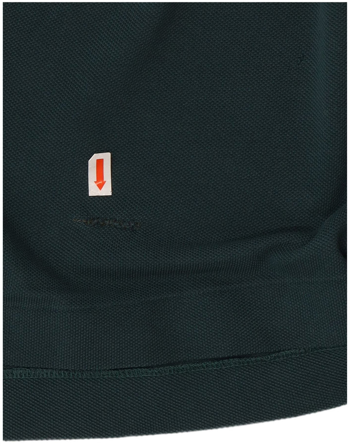 LACOSTE Herren Poloshirt Größe 9 4XL Grüne Baumwolle