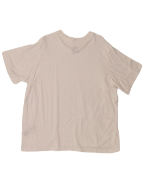 Nike Herren-T-Shirt mit lockerer Passform, XL, weiße Baumwolle