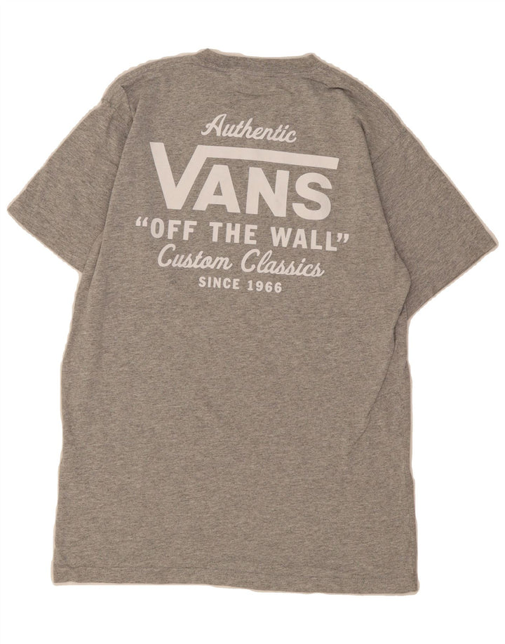 VANS Mens Classic Fit Graphic T-Shirt Top Small Grey Cotton Vintage Vans and Second-Hand Vans from Messina Hembry 