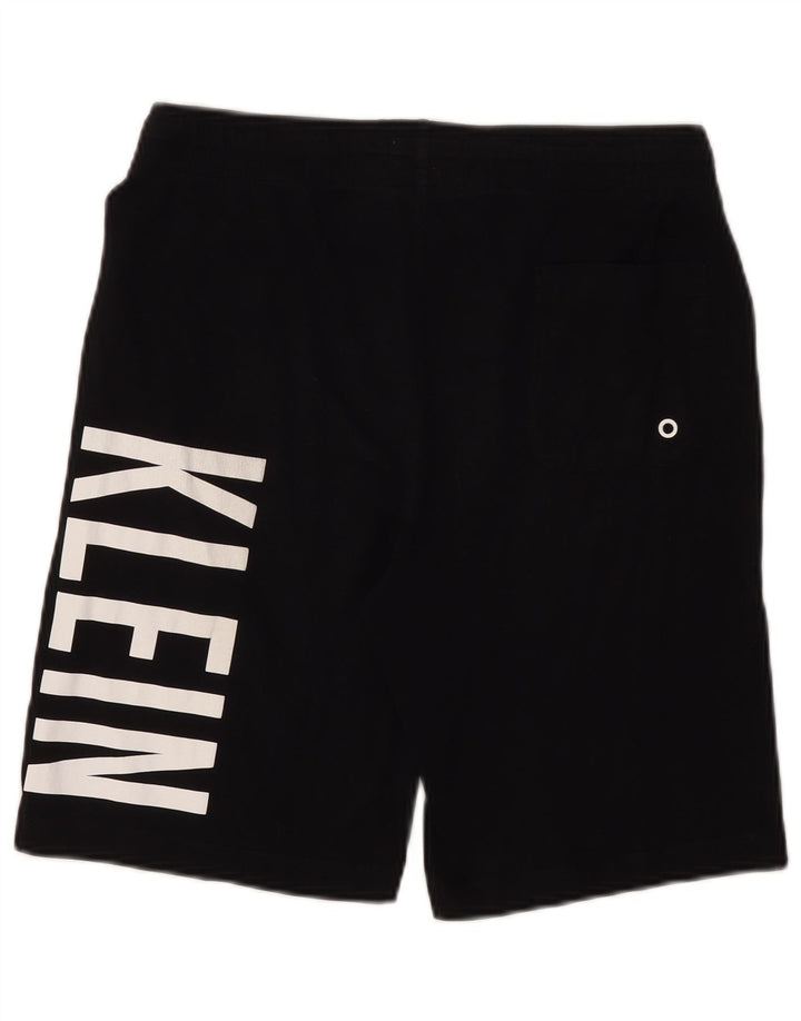 CALVIN KLEIN Herren Badeshorts mit Grafik, Mittelschwarz, Baumwolle