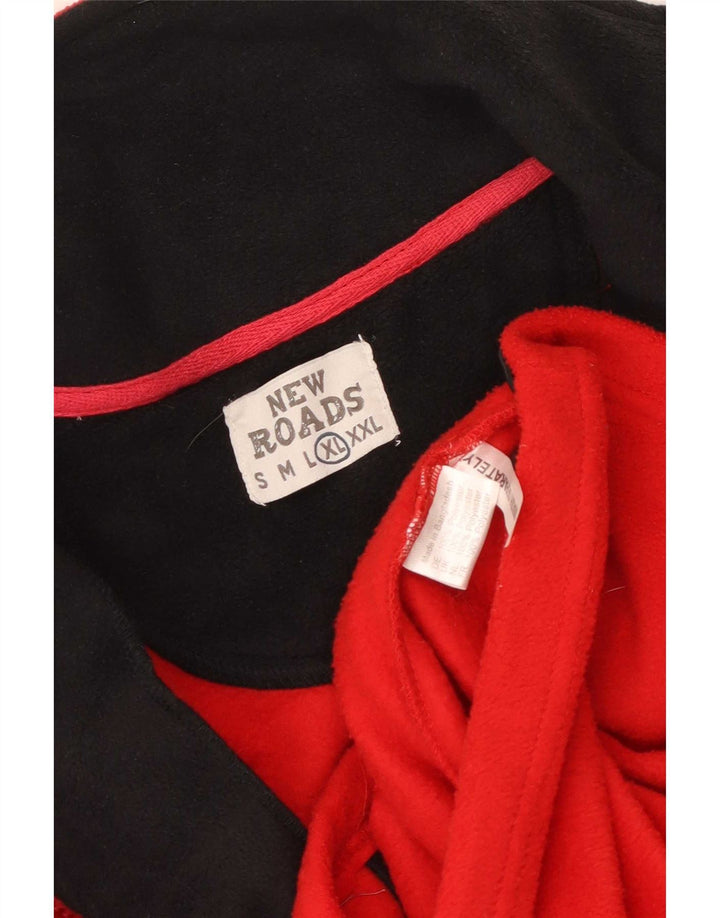 New Roads Herren Fleecejacke UK 42 XL Rot Polyester
