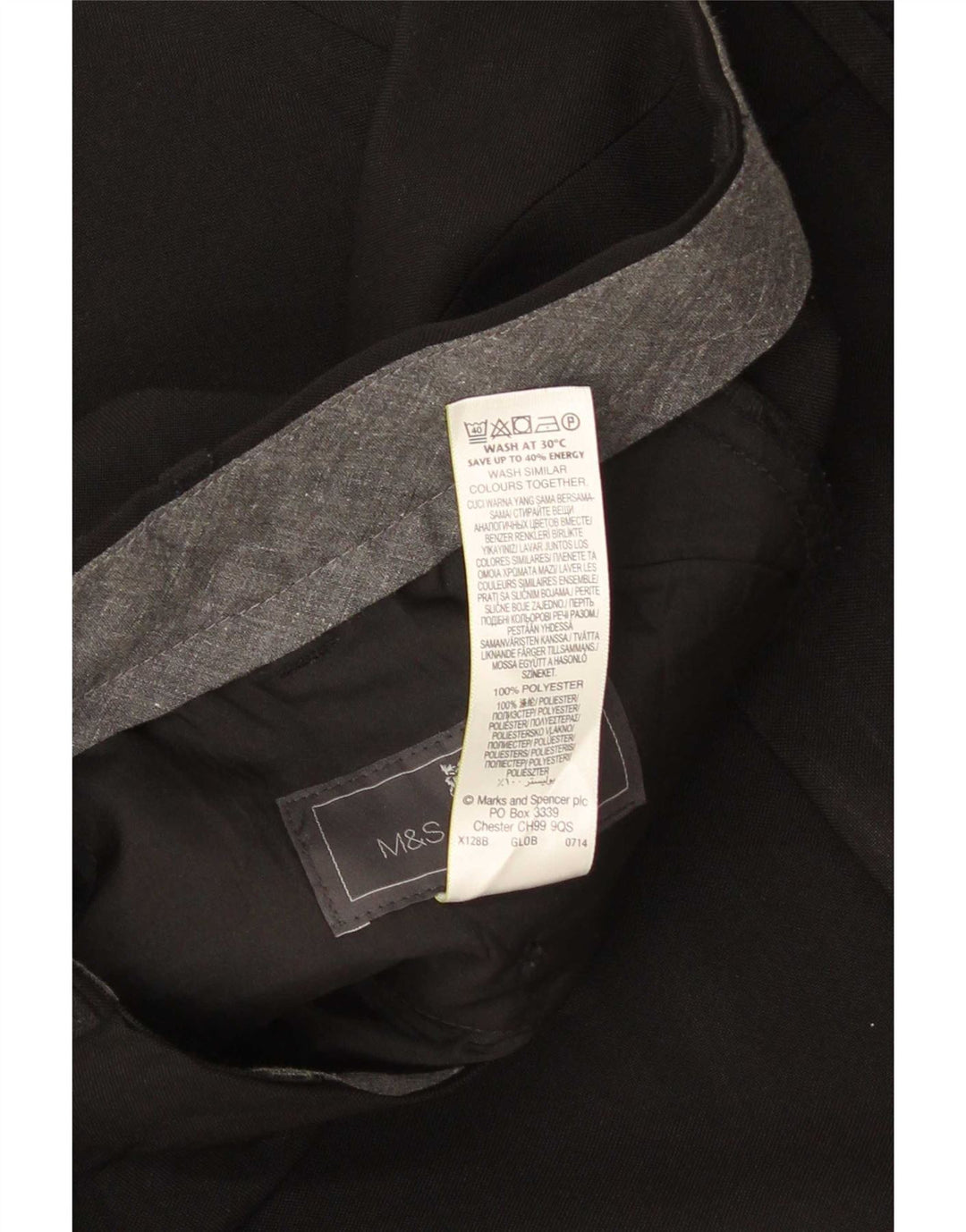 Marks & Spencer Damen-Anzughose in normaler Passform, W38, L29, Schwarz, Polyester