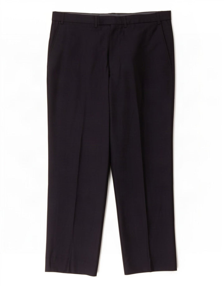 Marks & Spencer Herren Autograph Gerade Anzughose W38 L35 Marineblau