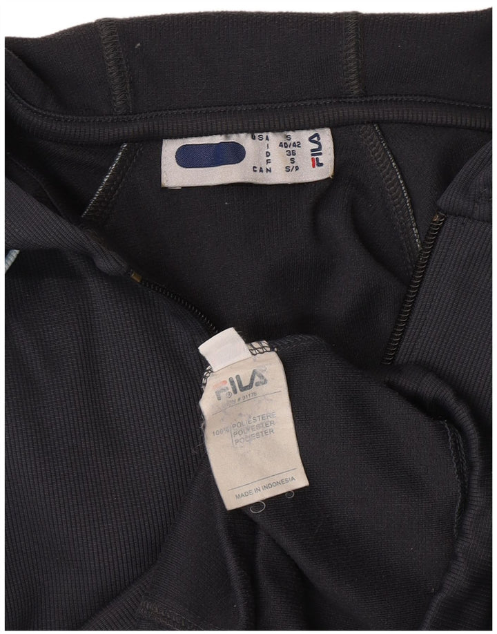 Fila Damen Zip Hoodie Pullover IT 40/42 Small Marineblau Polyester