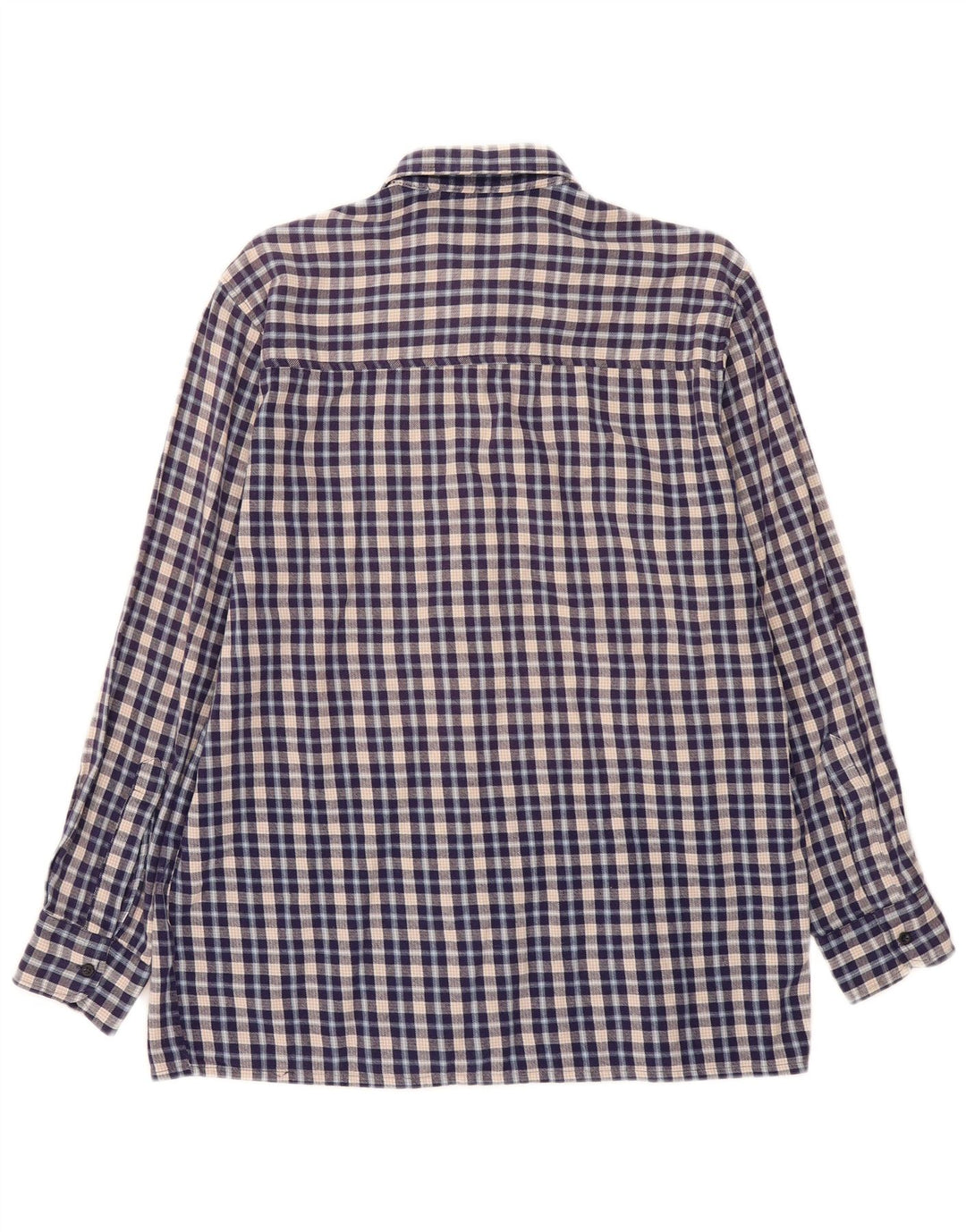 FOLLIE Herren-Flanellhemd, Größe 41/42, groß, blau kariert