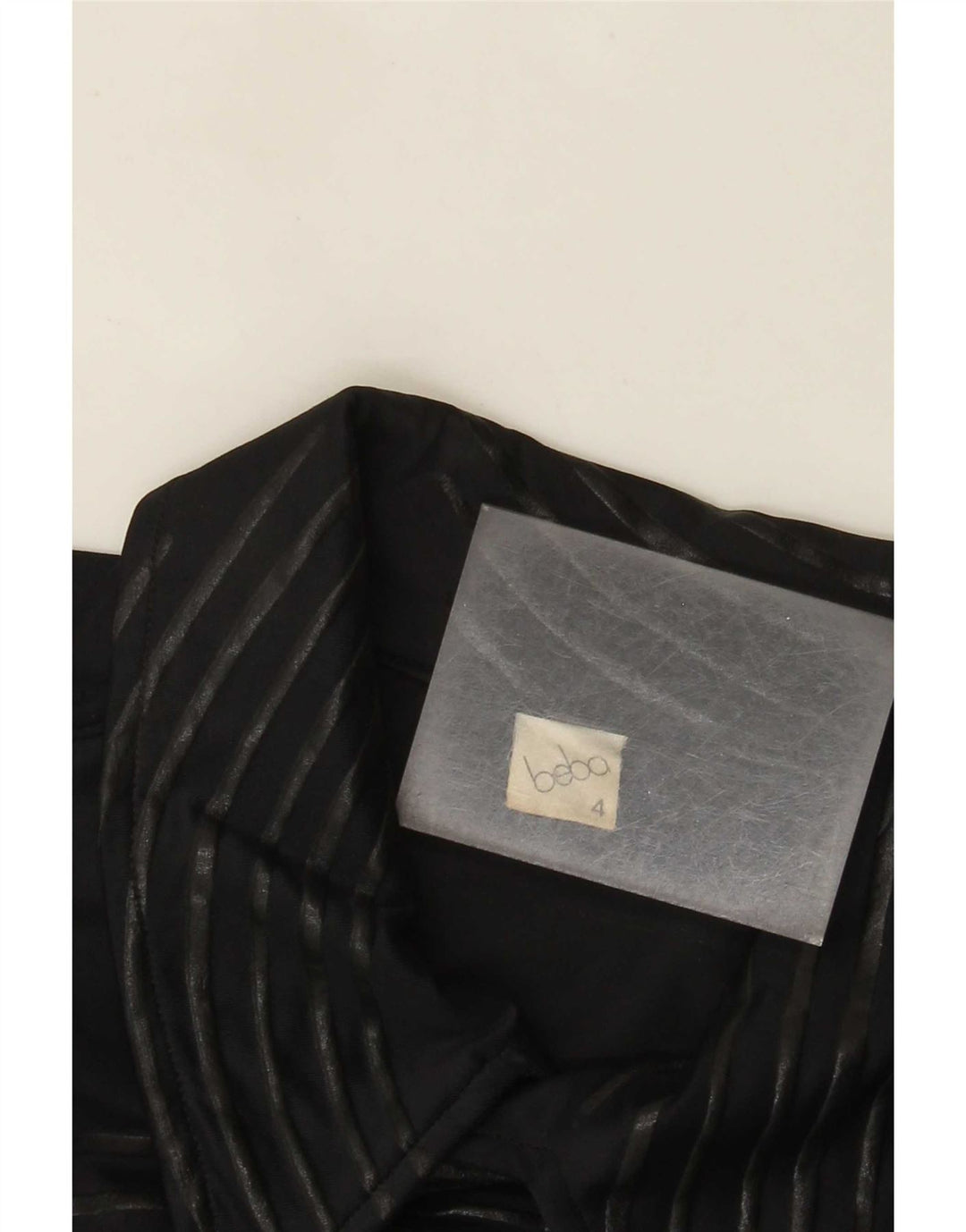 Vintage Herren-Hemd mit abstraktem Muster, klein, schwarz, Polyamid