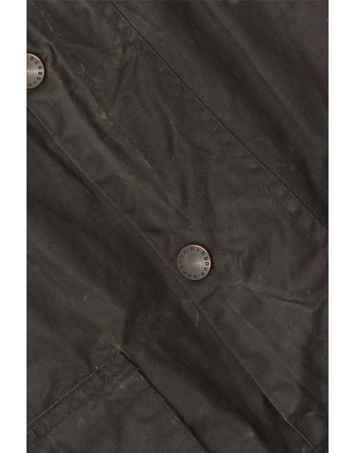Barbour Herrenjacke aus gewachster Baumwolle, EU 50, Mittelschwarz