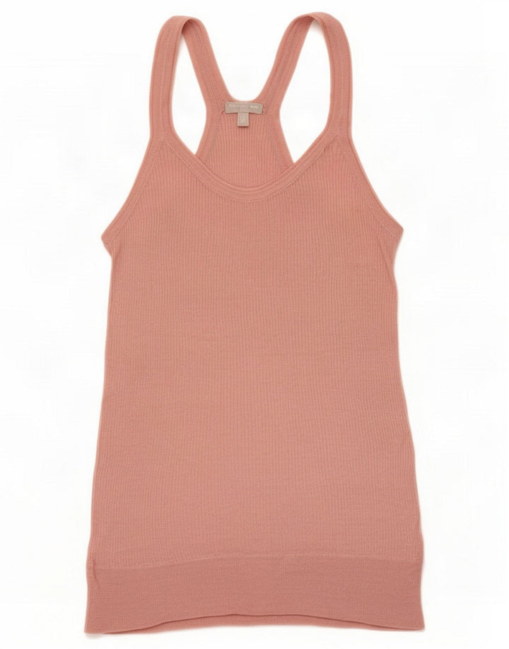 Massimo Dutti Damen Weste Top UK 12 Mittelrosa