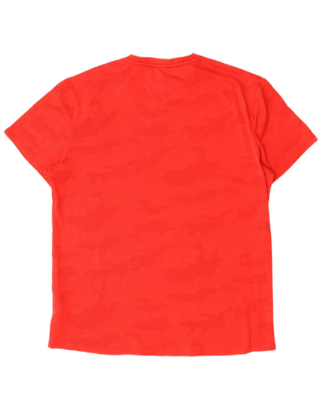 Reebok Herren T-Shirt Top Mittelrotes Camouflage-Polyester
