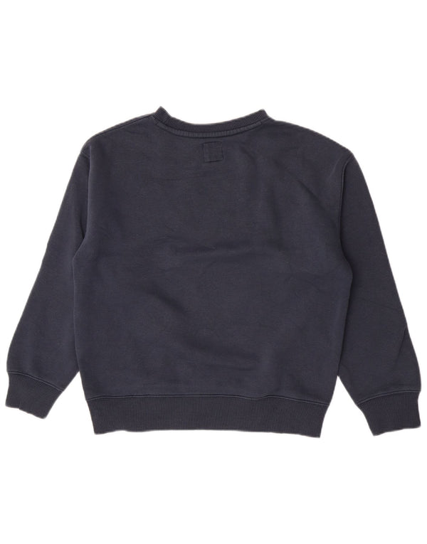 Zara Jungen-Sweatshirt mit Grafik, 11–12 Jahre, marineblaue Baumwolle