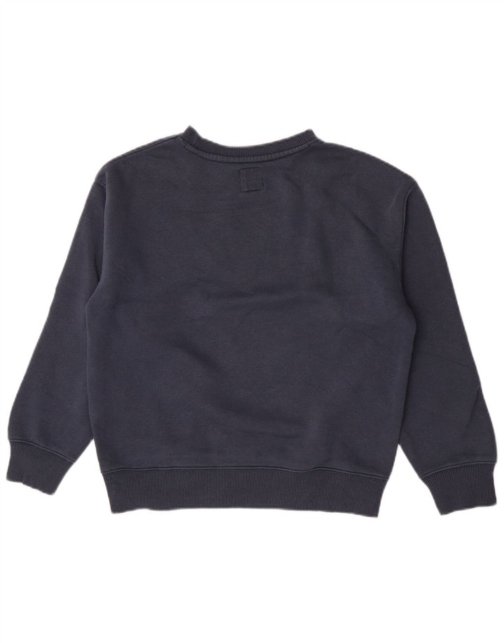 Zara Jungen-Sweatshirt mit Grafik, 11–12 Jahre, marineblaue Baumwolle
