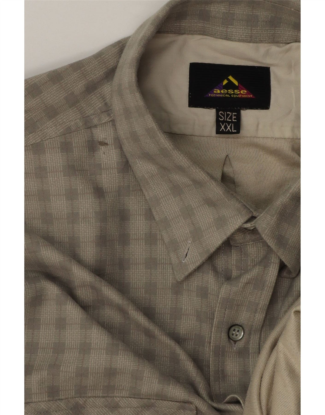 Aesse Herrenhemd 2XL Grau Gingham