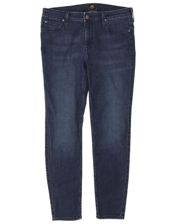 Lee Damen Scarlett Skinny Jeans W32 L31 Blaue Baumwolle
