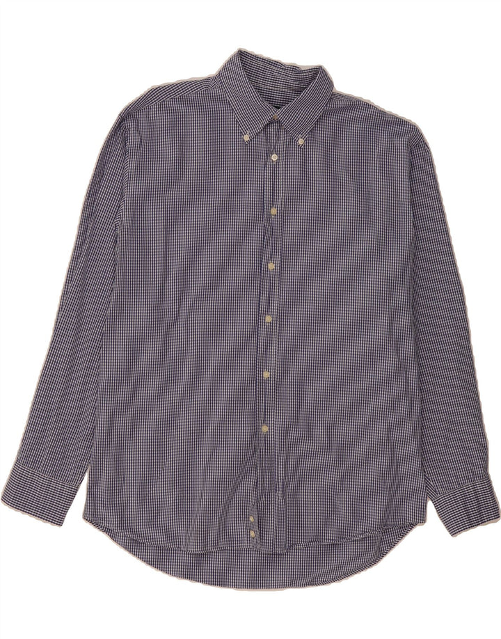 BEST COMPANY Mens Classic Fit Shirt XL Blue Gingham Vintage Best Company and Second-Hand Best Company from Messina Hembry 