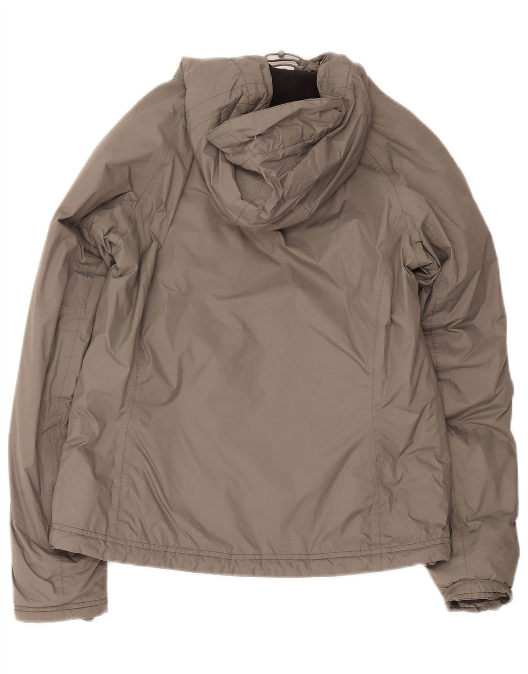 K-Way Damen-Windbreakerjacke mit Kapuze, US 8, Mittelgrau