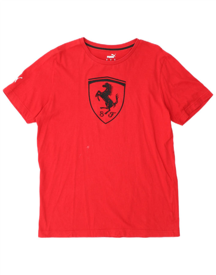 Puma Herren Ferrari Graphic T-Shirt Top Mittelrot